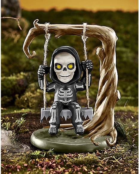 Lil Skelly Bones Collectible Statue - Spirithalloween.com