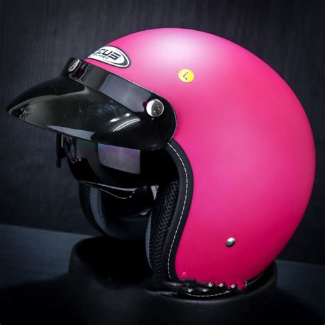 Zeus Helmet Zs A Solid Peach Red Off Zs A Retro Pet Shopee