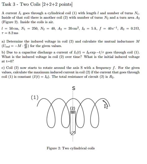 Solved Task 3 Two Coils [2 2 2 Points] A Current Ii Goes Through A