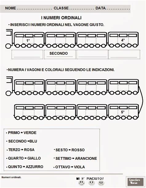 Numeri Ordinali Fino A Bmp Italian Language Learning