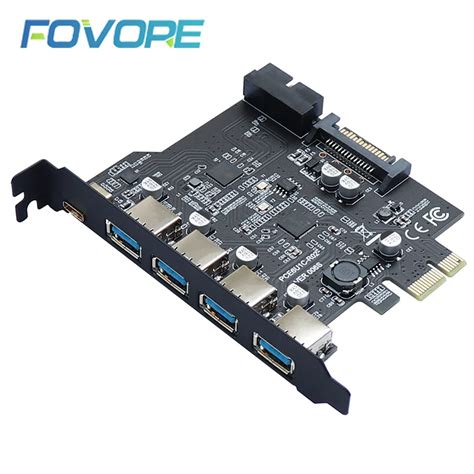 Carte D Extension USB 3 0 PCI E Type C PCI Express Vers USB 3 0