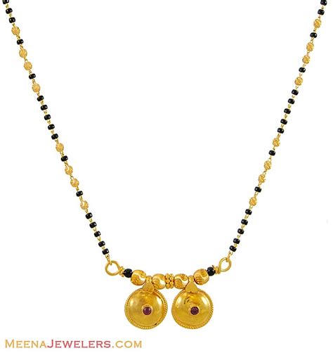 South Indian Mangalsutra 20 Inch Chms9417 22k Gold South Indian