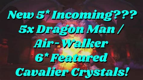 New 5 Incoming 5x Dragon Man 6 Star Featured Cavalier Crystals Marvel Contest Of