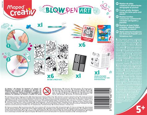 BLOW PEN SET ARTISTICO POP CREATIV Maped Argentina