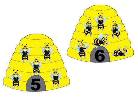 Pin by Alena B on Počítanie Math activities preschool Bee theme