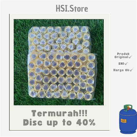 Jual Tutup Segel Plastik Gas BARU LPG 5 5kg 12kg Original Barcode