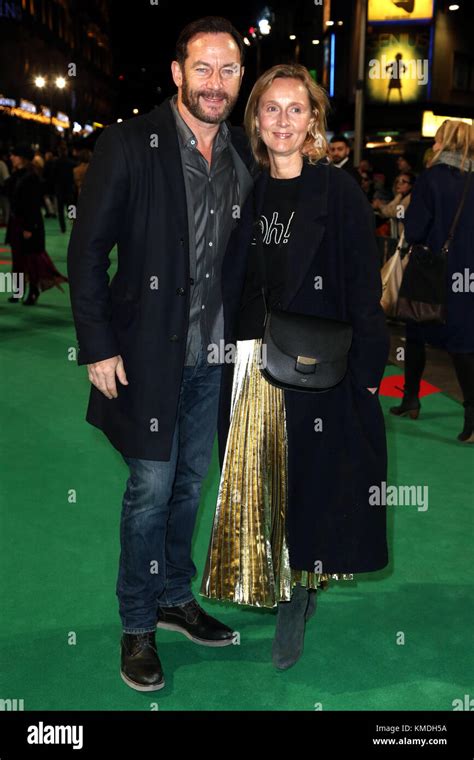 Jason Isaacs And Wife Emma Hewitt Attending The Uk Premiere Of Stock