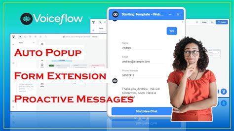 Voiceflow Chatbot Integration With Website Proactive Message