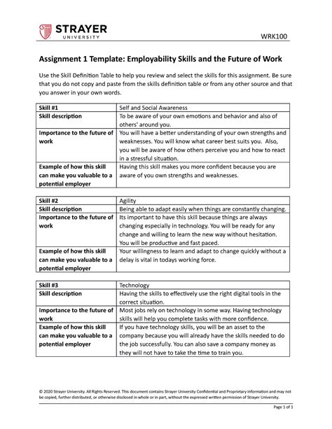 Assignment Template Psy Wrk Assignment Template Employability