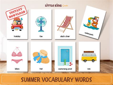 Summer Vocabulary Words With Pictures, Summer Holiday Activities for ...