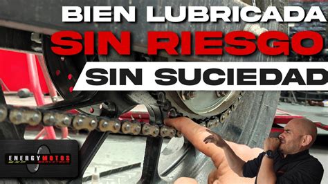 Cadena De Moto Bien Lubricada Sin Riesgo Sin Desperdicio Sin