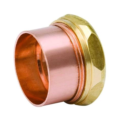 Everbilt In Copper Dwv Cup X Slip Joint Trap Adapter Fitting A