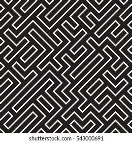 Irregular Maze Line Abstract Geometric Background Stock Vector Royalty