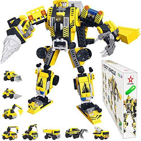 FULIM STEM Building Toys, 530 PCS Robot STEM Toys for Boys 8-in-1 ...