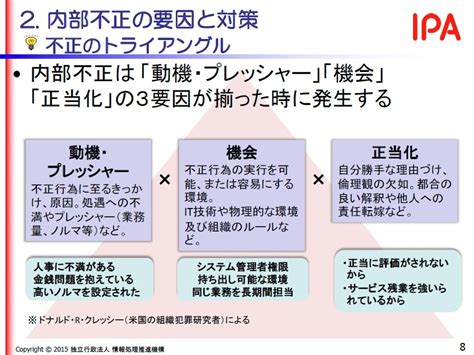 「不正のトライアングル」を徹底理解！日本年金機構も狙われた「特権id」の守り方 内部不正はなぜ起こる？｜ビジネスit