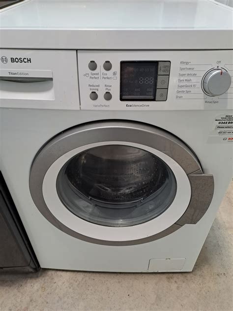 Bosch Waq Gb Titan Edition Kg Load Spin Washing Machine White