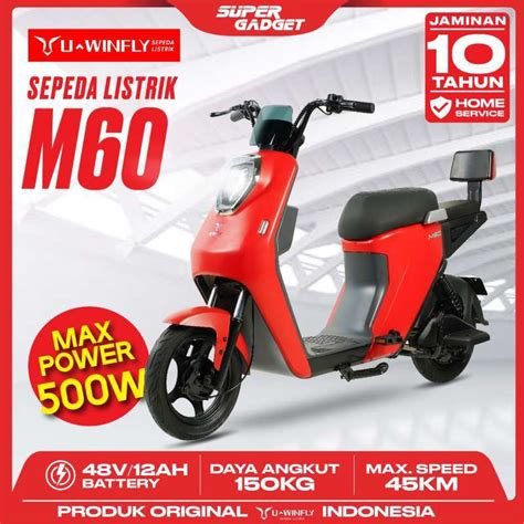 Jual Uwinfly M Sepeda Listrik V Ah Garansi Resmi Di Seller Super