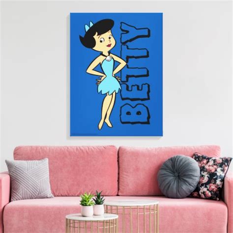 The Flintstones Betty Rubble Canvas Print Zazzle