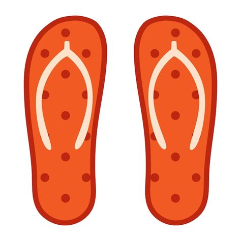 Chanclas con manchas vectoriales en diseño plano pizarras rojas con