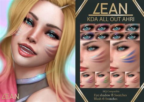 Kda All Out Ahri Set At Lean Sims Sims Cuerpo