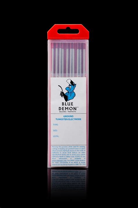 EWTh 2 1 8 2 Thoriated Tungsten Electrodes Blue Demon TIG 10 Pack EBay