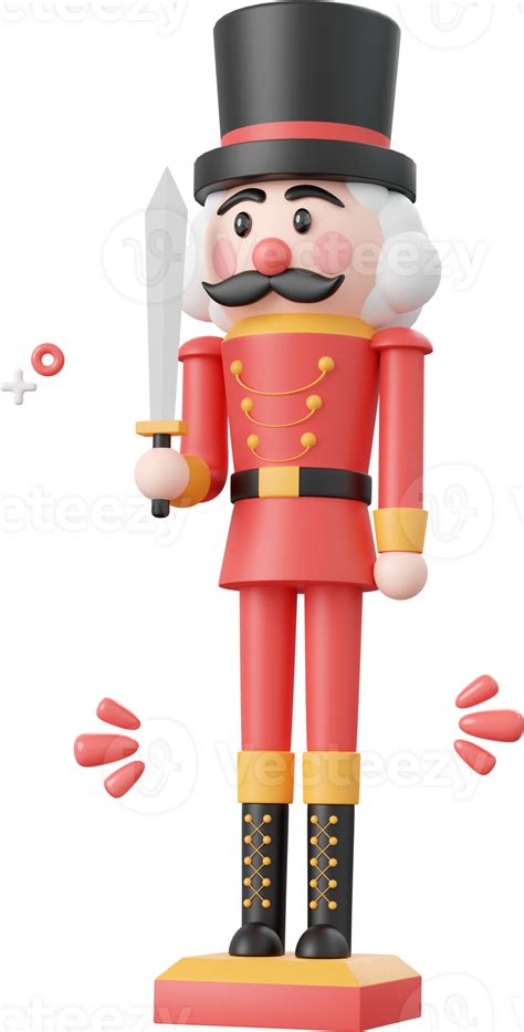 Christmas Nutcracker Christmas Theme Elements 3d Illustration 26851288 Png