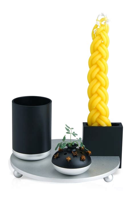 Havdalah Set Black - Dabbah Judaica & Jewelry