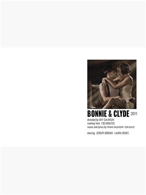 "Bonnie and Clyde Musical Poster" Hardcover Journal by broadwaycantdie ...