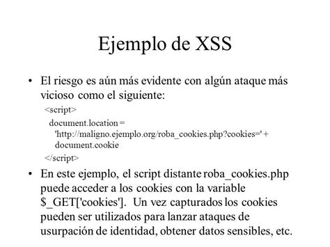 Ataques Xss Y Csrf Ci Desarrollo De Aplicaciones Para Internet