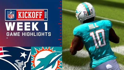 Patriots Vs Dolphins Week Madden Simulation Highlights Youtube