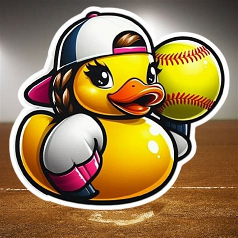 Softball Car Decal Etsy