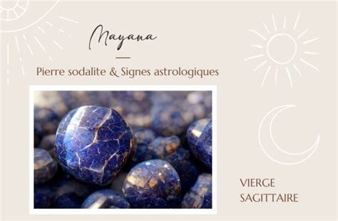 Sodalite Signe Astrologique Mayana Bijoux Spirituels