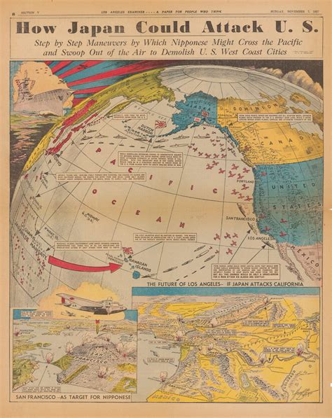 Map of how Japan could attack US in World War II - Business Insider