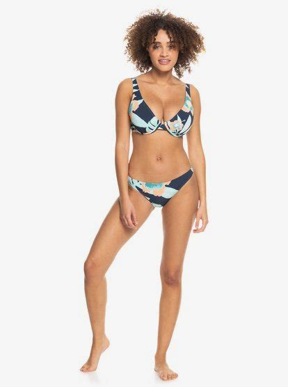 Womens Printed Beach Classics Separate Underwired D Cup Bikini Top Roxy