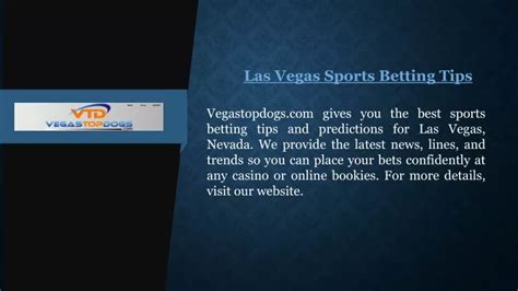 PPT - Las Vegas Sports Betting Tips Vegastopdogs.com PowerPoint ...