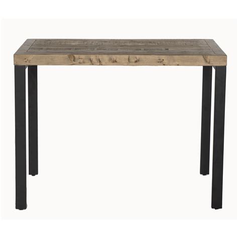 Paloma Reclaimed Wood Rectangular Bar Table Made With Oak