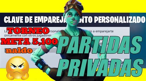 Partidas Privadas Torneo De Pavos Premios Skin Fortnite