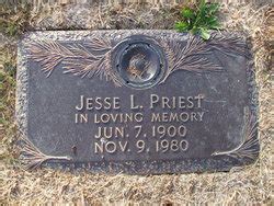 Jesse Lynne Priest 1900 1980 Mémorial Find a Grave