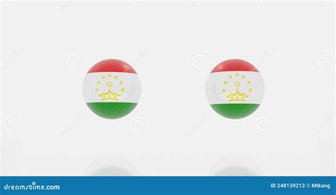 Tajikistan Flag Icon or Symbols Stock Illustration - Illustration of ...