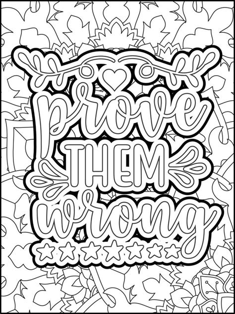 Motivational Quotes Coloring Page Inspirational Quotes Coloring Page