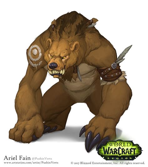 Legion - Artifact Druid Bears , Ariel Fain | World of warcraft druid, Druid, Comic art