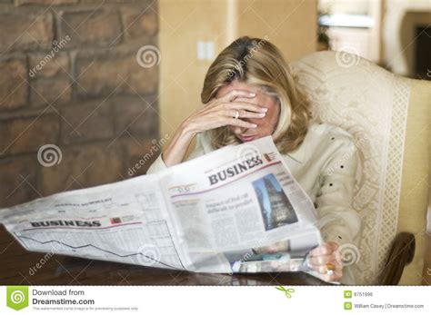 Very Depressing News Stock Photo Image Of Nervous Income 6751996