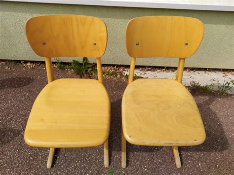 Lot De Chaises Casala Enfant Vintage Moyen Mod Le Naturel Vendu