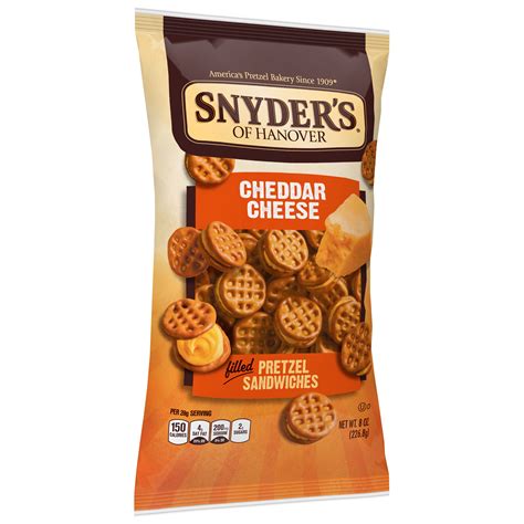 Snyder S Of Hanover Pretzel Sandwiches Cheddar Cheese Oz Pack Of