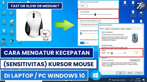 Cara Mengatur Kecepatan Mouse Di Laptop Atau PC Windows 10 YouTube