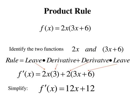 Ppt Calculus 2413 Chapter 33 Product Rule Quotient Rule Higher