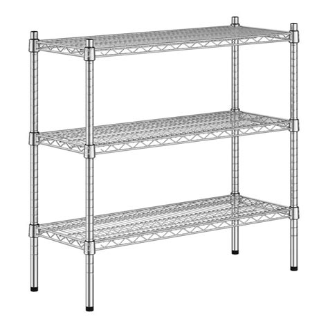 Regency 14 X 36 X 34 NSF Chrome 3 Shelf Kit