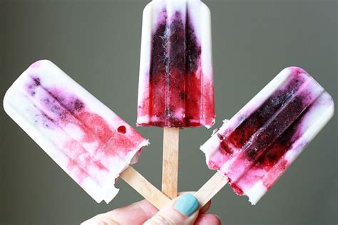 Coconut Berry Firecracker Ice Pops