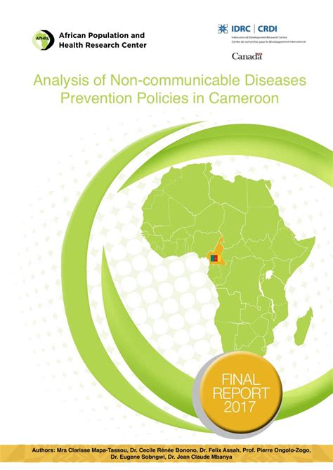 Multi Sectoral Action For Non Communicable Disease Prevention In Sub Saharan Africa Idrc