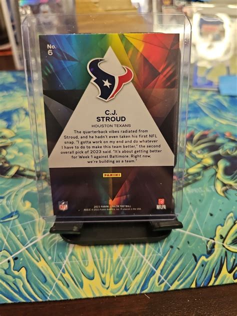 2023 24 Panini Prizm CJ STROUD Prizmatic SILVER RC 6 Texans EBay